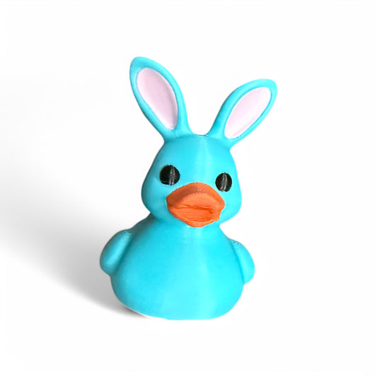 Easter Bunny Duck – 3D-Printed Duck with Bunny Ears & Springtime Charm 3D-Printed Duck - Jeep Accessory - Rubber Duck - Great for ducking