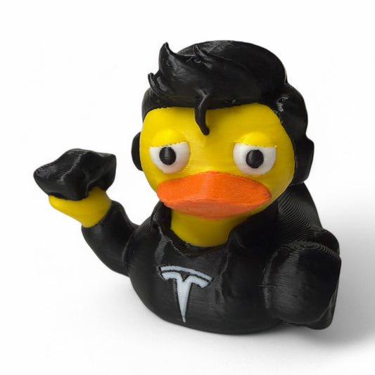 Elon Duck – 3D-Printed Duck with Genius Vibes & Mini Electric Ride 3D-Printed Duck - Jeep Accessory - Rubber Duck - Great for ducking