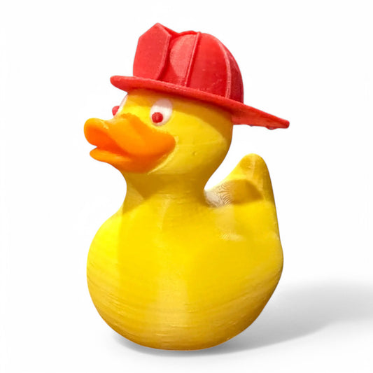 Fire Fighter Duck 3D-Printed Duck - Jeep Accessory - Rubber Duck - Great for ducking