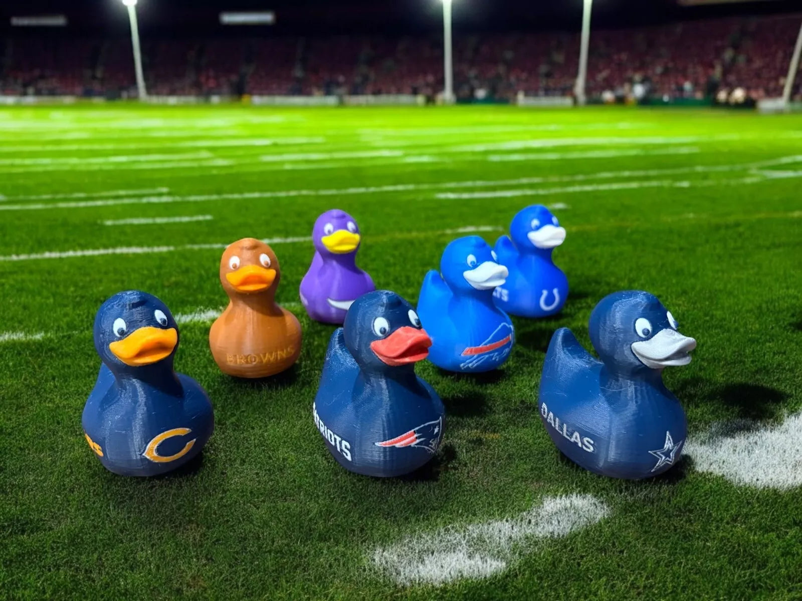 Football Ducks 3D-Printed Duck - Jeep Accessory - Rubber Duck - Great for ducking