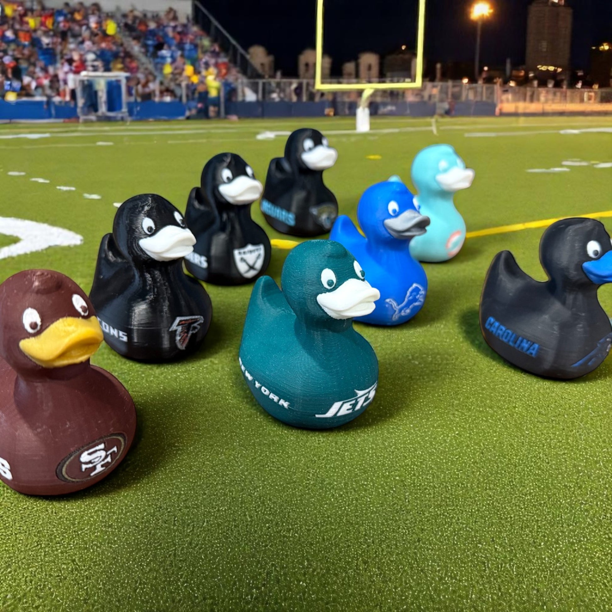 Football Ducks 3D-Printed Duck - Jeep Accessory - Rubber Duck - Great for ducking