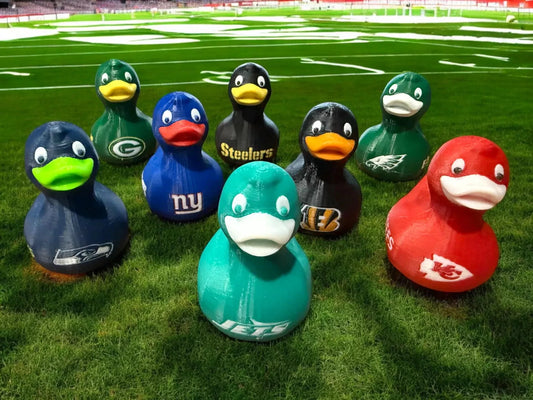 Football Ducks 3D-Printed Duck - Jeep Accessory - Rubber Duck - Great for ducking