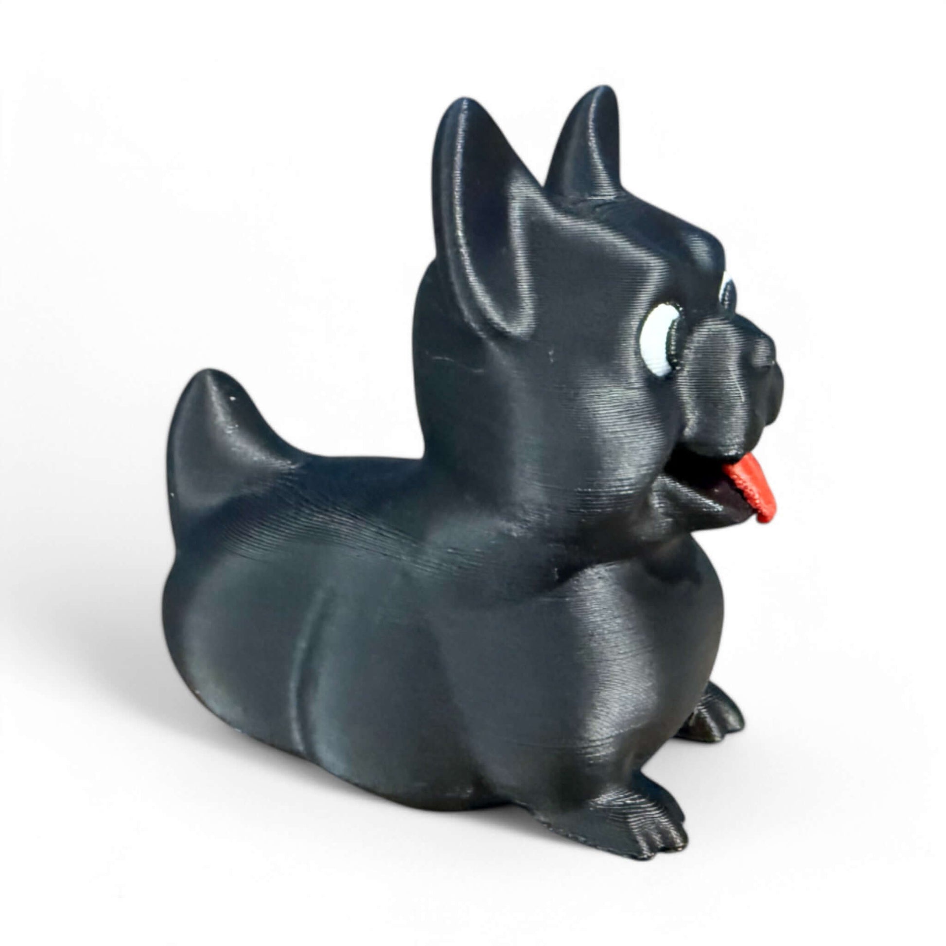 Frankie the French Bulldog Duck – 3D-Printed Frenchie Duck Toy 3D-Printed Duck - Jeep Accessory - Rubber Duck - Great for ducking