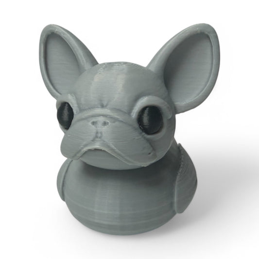 French Bulldog Duck – 3D-Printed Snorty & Sweet Duck Collectible 3D-Printed Duck - Jeep Accessory - Rubber Duck - Great for ducking