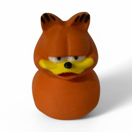 Garfield Inspired Duck Orange Duck with Lazy Cat Vibes 3D-Printed Duck - Jeep Accessory - Rubber Duck - Great for ducking