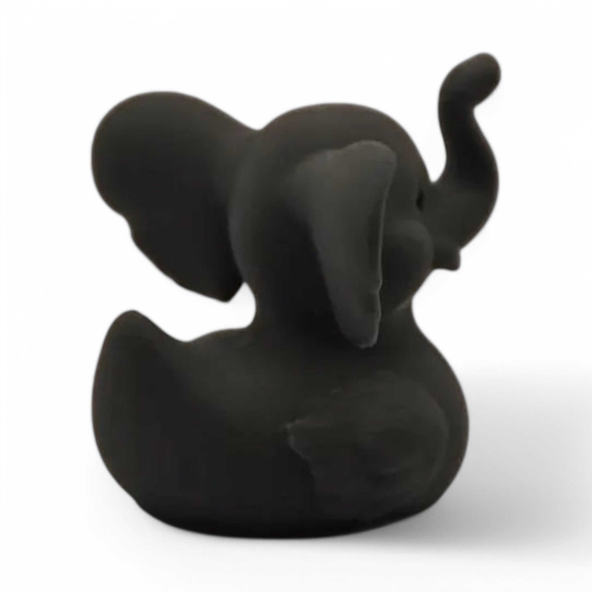 Gray Elephant Duck – 3D-Printed Duck with Trunk, Big Ears & Safari Style 3D-Printed Duck - Jeep Accessory - Rubber Duck - Great for ducking