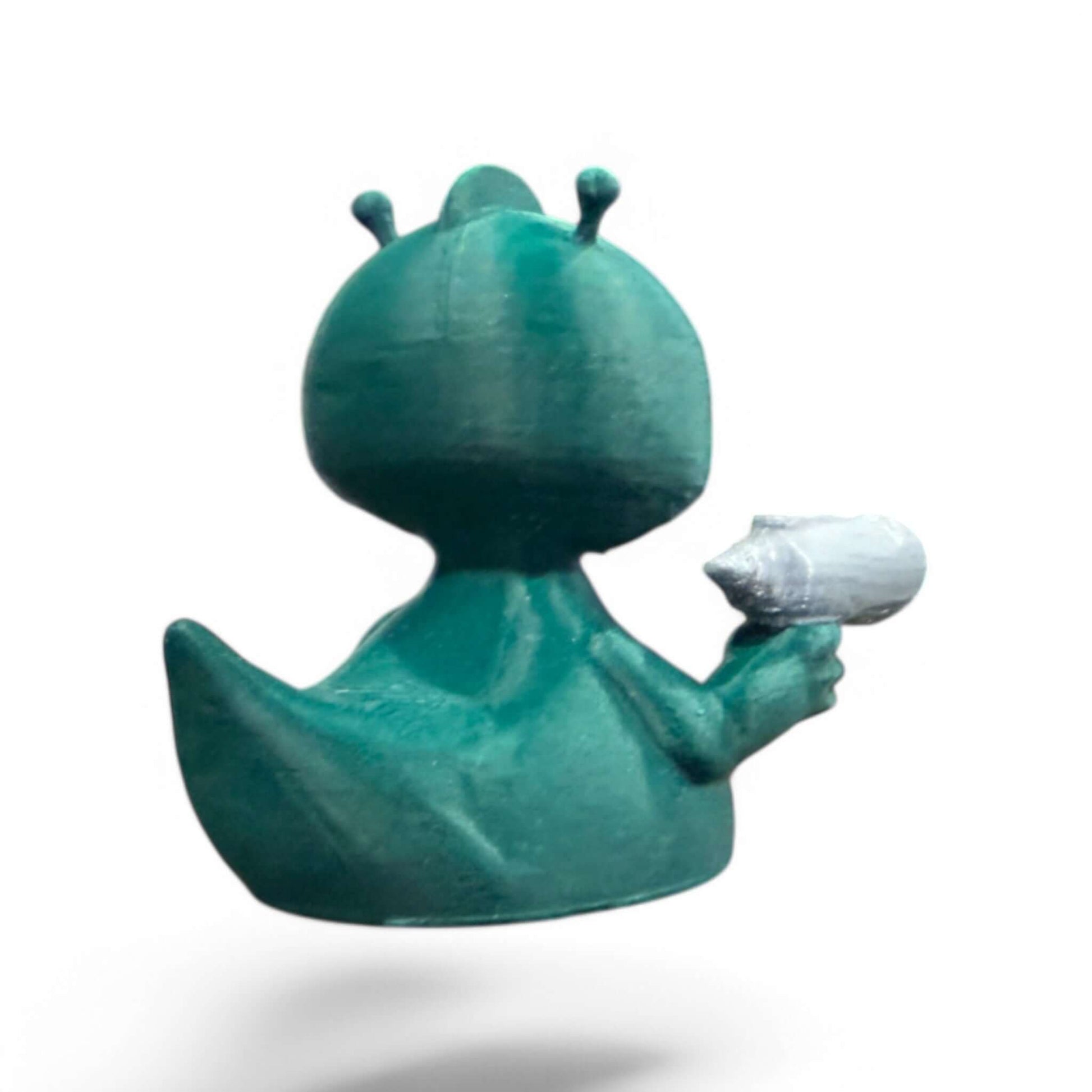 Green Alien Duck – 3D-Printed Duck in Classic UFO Green with Out-of-This-World Charm 3D-Printed Duck - Jeep Accessory - Rubber Duck - Great for ducking
