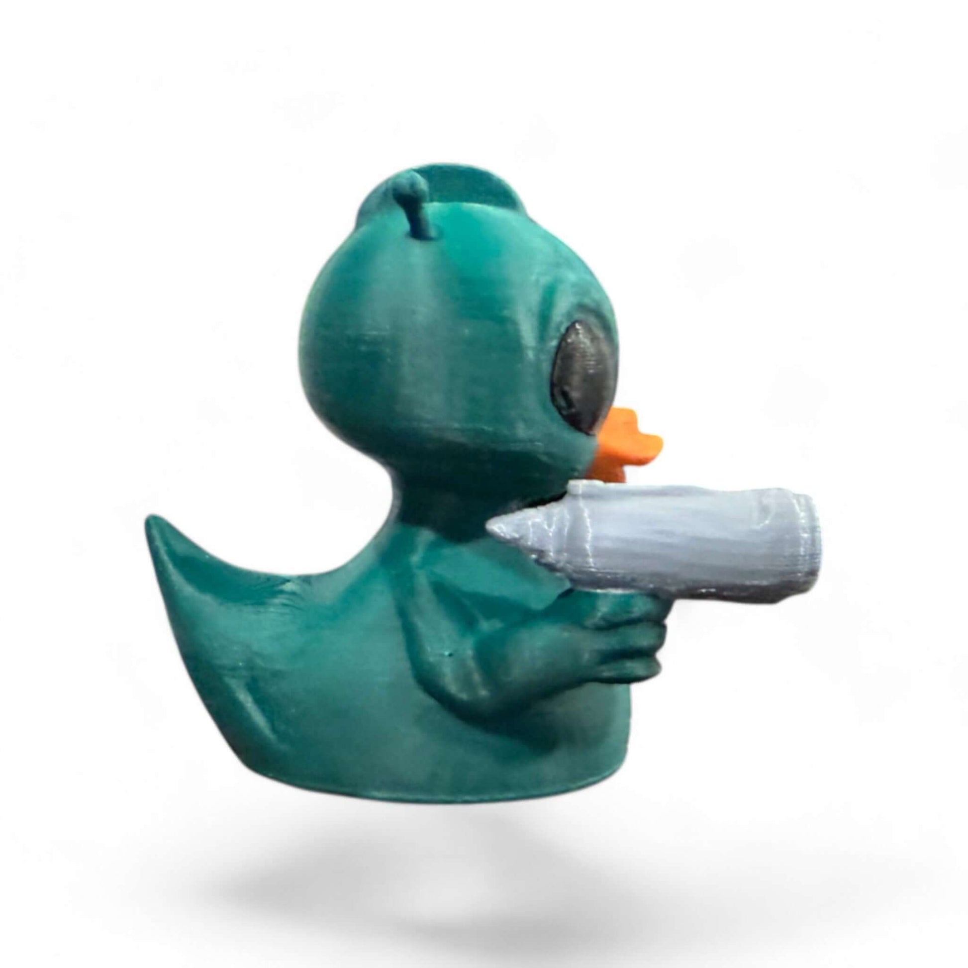 Green Alien Duck – 3D-Printed Duck in Classic UFO Green with Out-of-This-World Charm 3D-Printed Duck - Jeep Accessory - Rubber Duck - Great for ducking