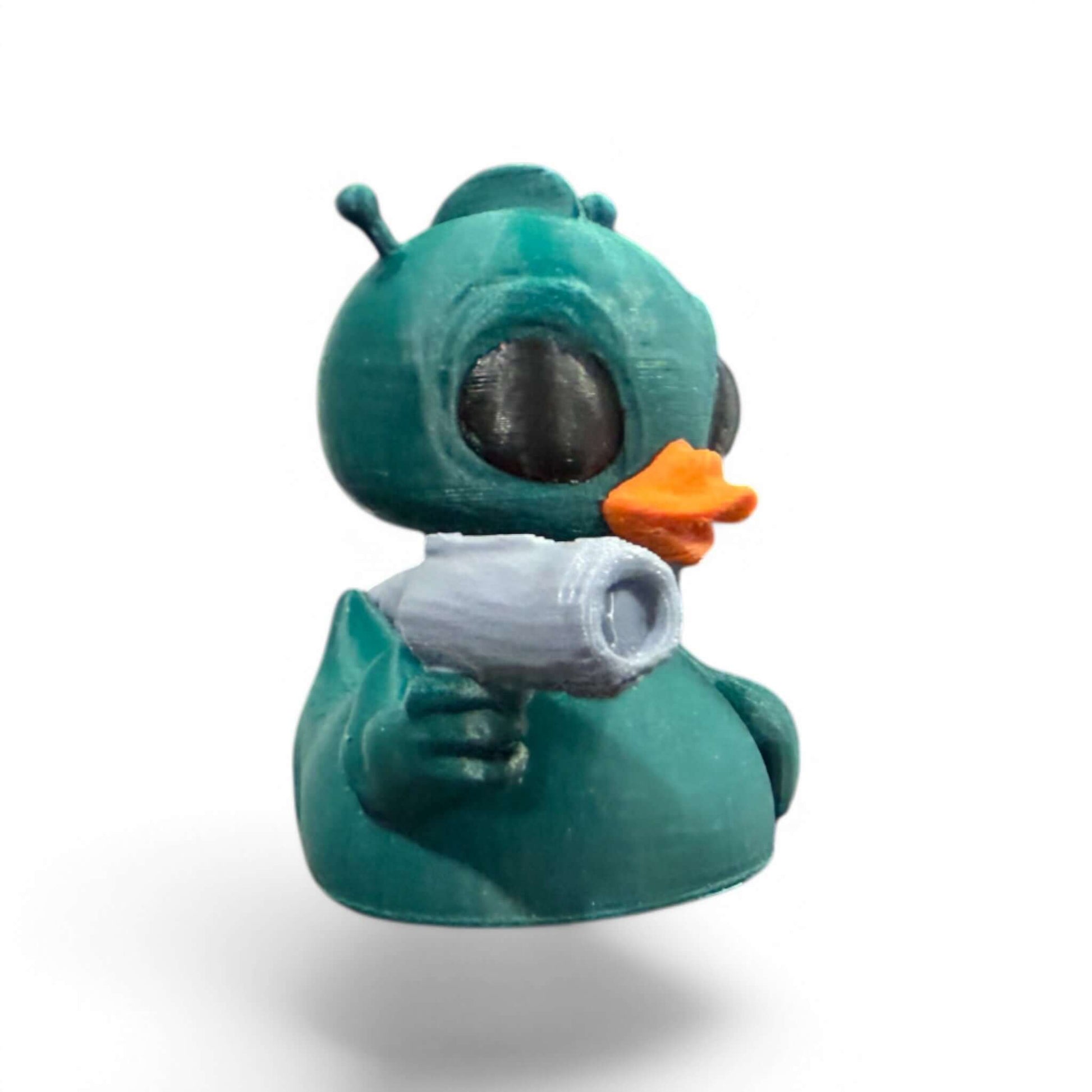 Green Alien Duck – 3D-Printed Duck in Classic UFO Green with Out-of-This-World Charm 3D-Printed Duck - Jeep Accessory - Rubber Duck - Great for ducking