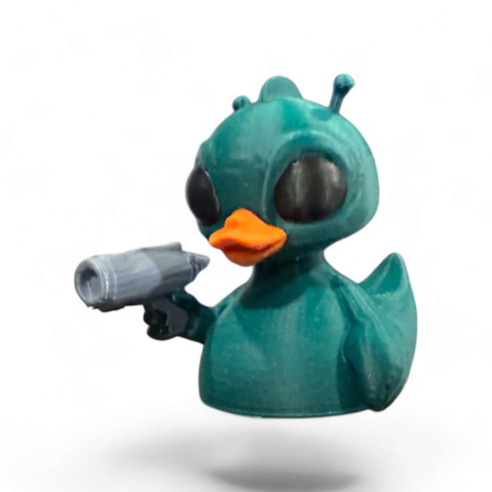 Green Alien Duck – 3D-Printed Duck in Classic UFO Green with Out-of-This-World Charm 3D-Printed Duck - Jeep Accessory - Rubber Duck - Great for ducking