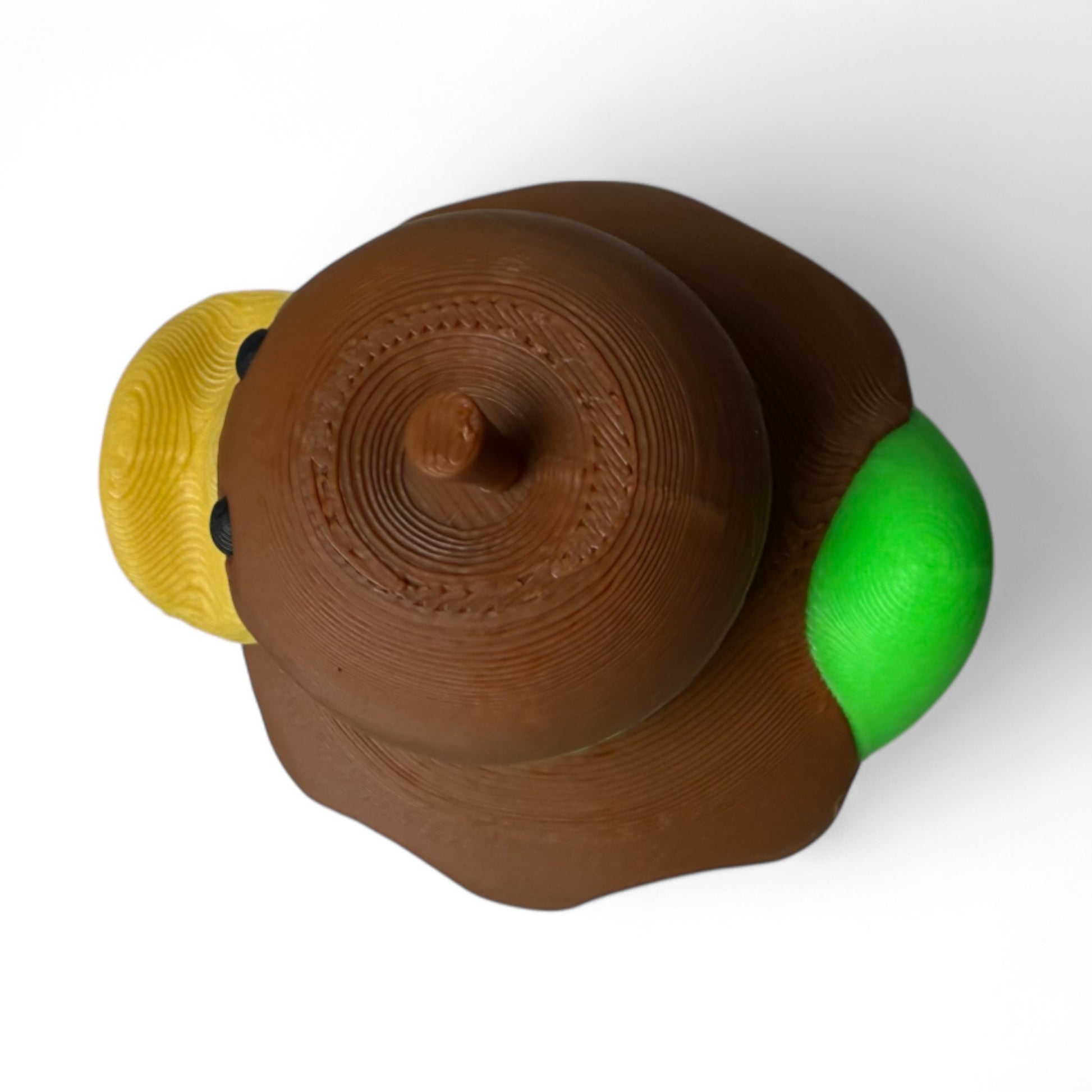 Green Caramel Apple Duck – 3D-Printed Duck with Fall Fair Flair & Sweet Style 3D-Printed Duck - Jeep Accessory - Rubber Duck - Great for ducking