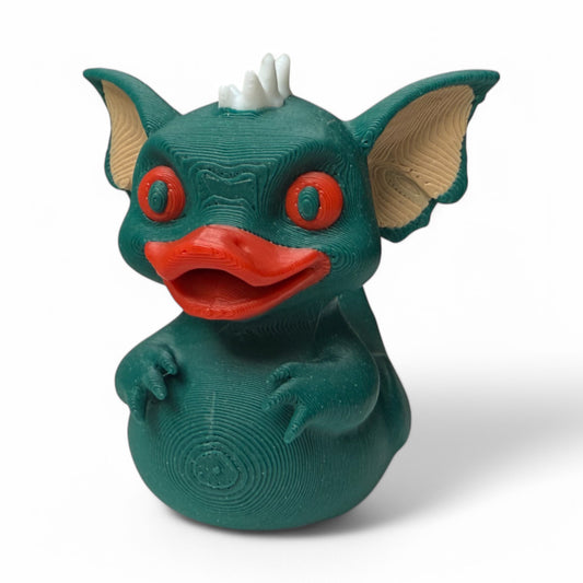 Gremlin Duck – 3D-Printed Duck with Mischievous Charm & Fuzzy Ears 3D-Printed Duck - Jeep Accessory - Rubber Duck - Great for ducking