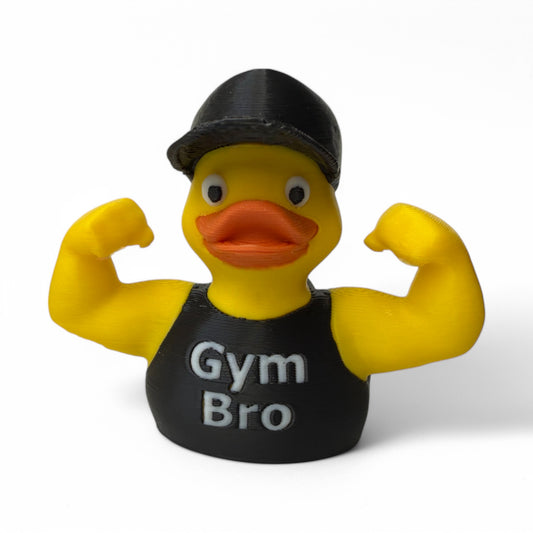 Gym Bro Duck – Buff & Hilarious Fitness Duck Collectible 3D-Printed Duck - Jeep Accessory - Rubber Duck - Great for ducking