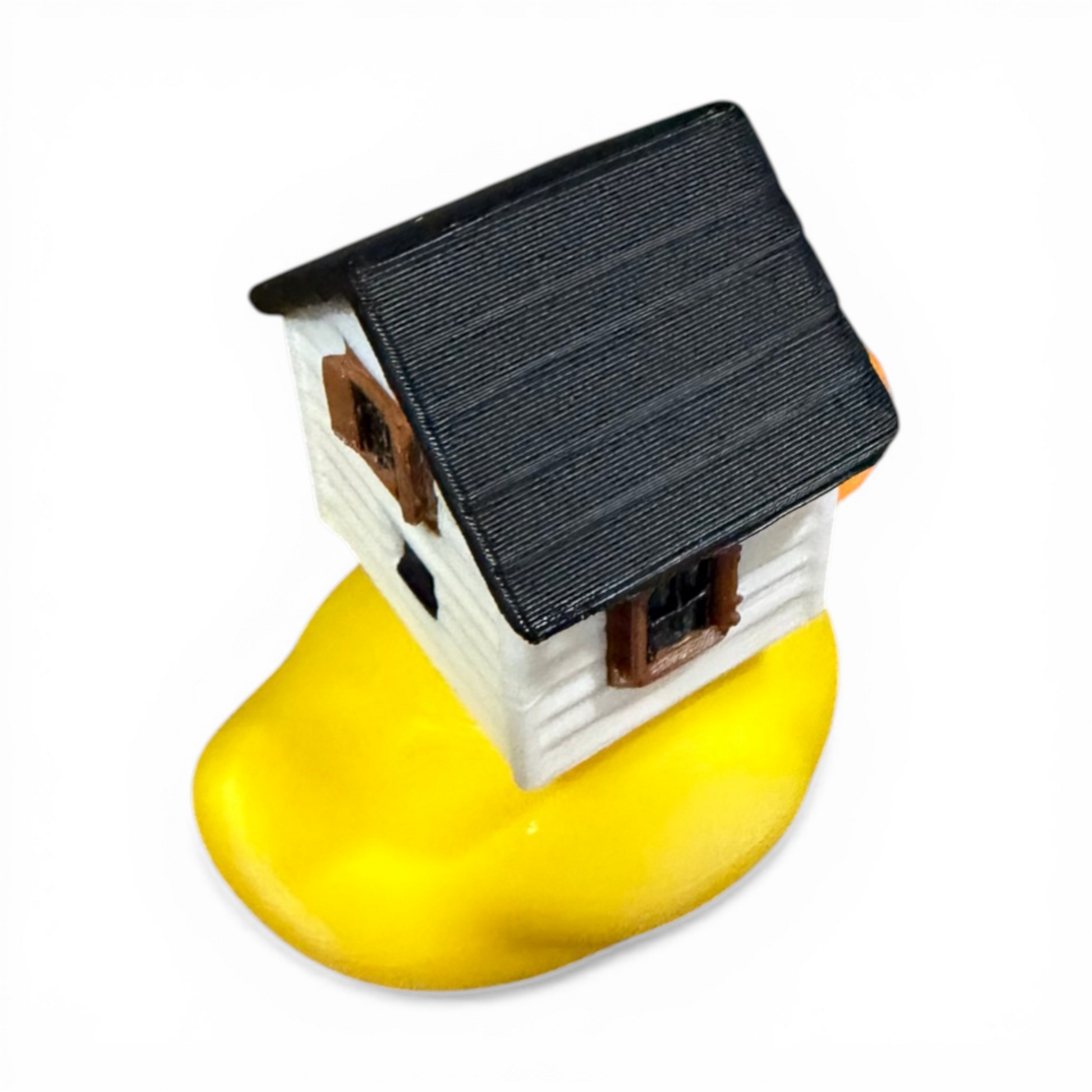House Duck | Realtor Duck | The Quirky Quack with Real Estate on the Brain 3D-Printed Duck - Jeep Accessory - Rubber Duck - Great for ducking