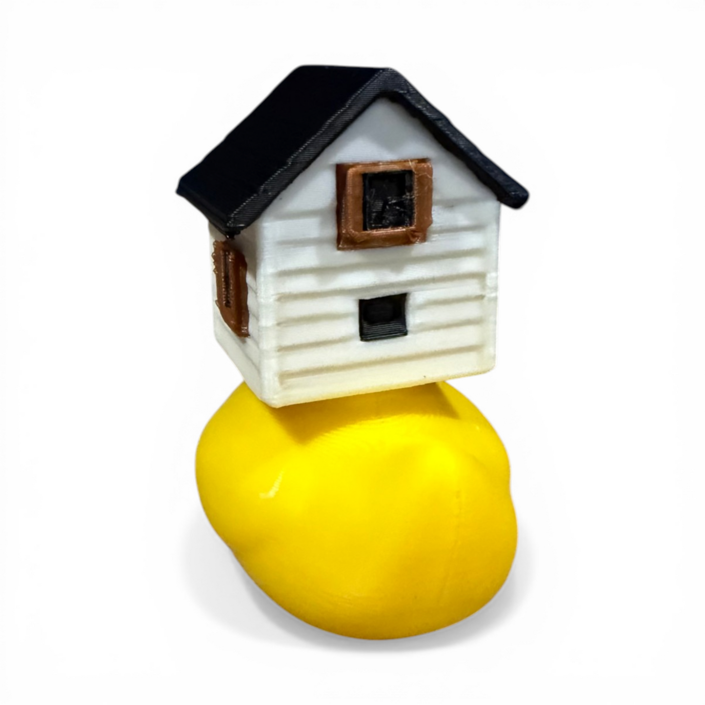 House Duck | Realtor Duck | The Quirky Quack with Real Estate on the Brain 3D-Printed Duck - Jeep Accessory - Rubber Duck - Great for ducking