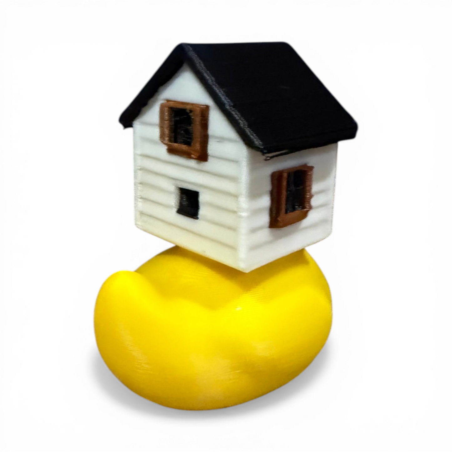 House Duck | Realtor Duck | The Quirky Quack with Real Estate on the Brain 3D-Printed Duck - Jeep Accessory - Rubber Duck - Great for ducking