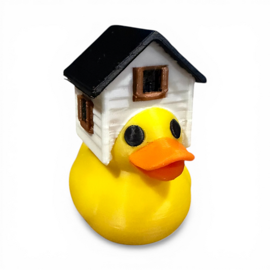 House Duck | Realtor Duck | The Quirky Quack with Real Estate on the Brain 3D-Printed Duck - Jeep Accessory - Rubber Duck - Great for ducking