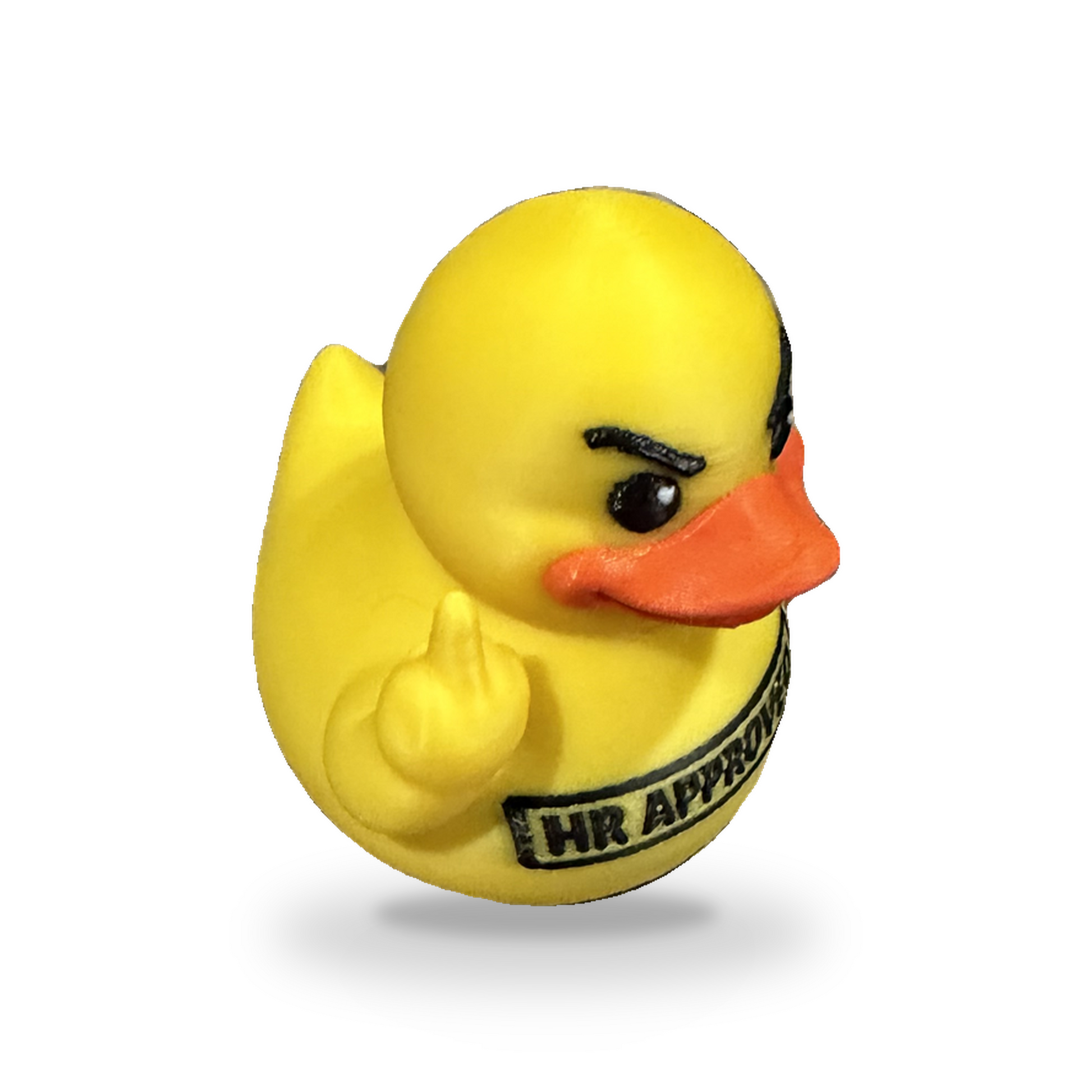 Hr Approved Sarcastic Duck - yellow 3D Printed Collectible Desk Decor Gift 3D-Printed Duck - Jeep Accessory - Rubber Duck - Great for ducking