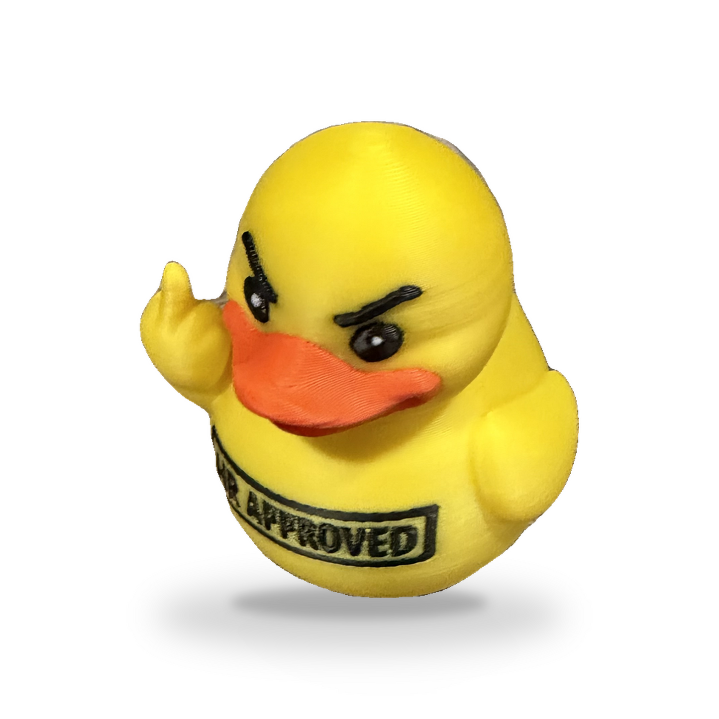 Hr Approved Sarcastic Duck - yellow 3D Printed Collectible Desk Decor Gift 3D-Printed Duck - Jeep Accessory - Rubber Duck - Great for ducking