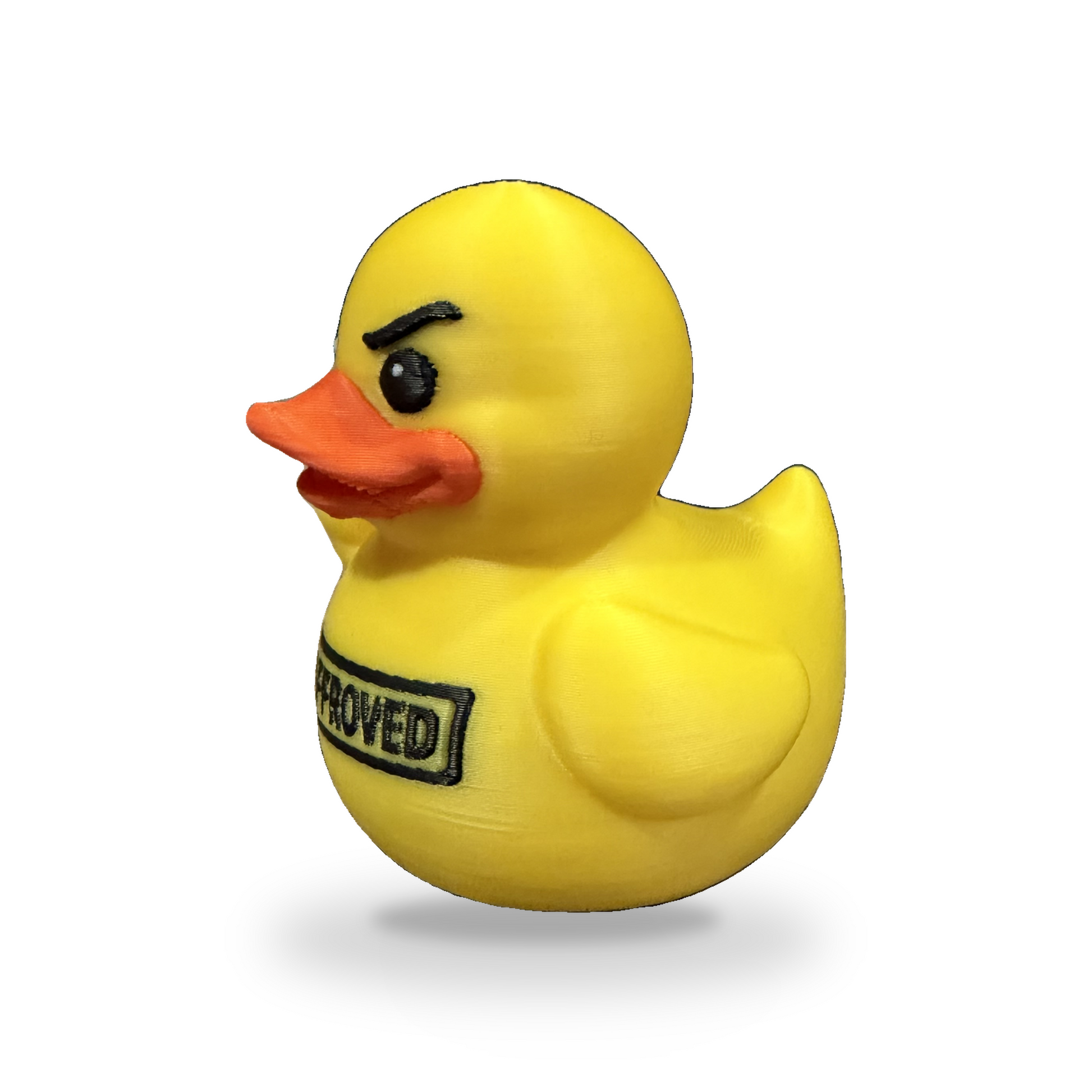 Hr Approved Sarcastic Duck - yellow 3D Printed Collectible Desk Decor Gift 3D-Printed Duck - Jeep Accessory - Rubber Duck - Great for ducking