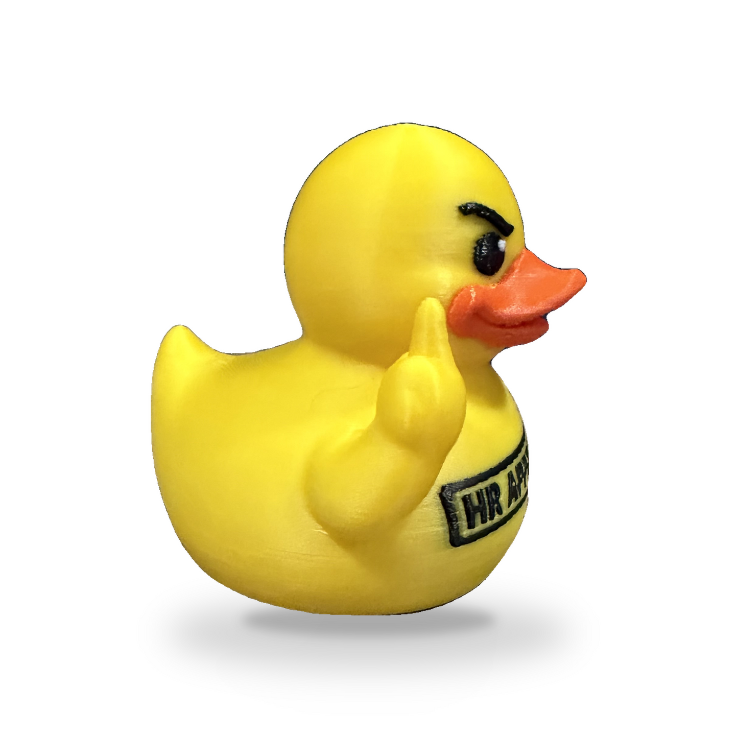 Hr Approved Sarcastic Duck - yellow 3D Printed Collectible Desk Decor Gift 3D-Printed Duck - Jeep Accessory - Rubber Duck - Great for ducking
