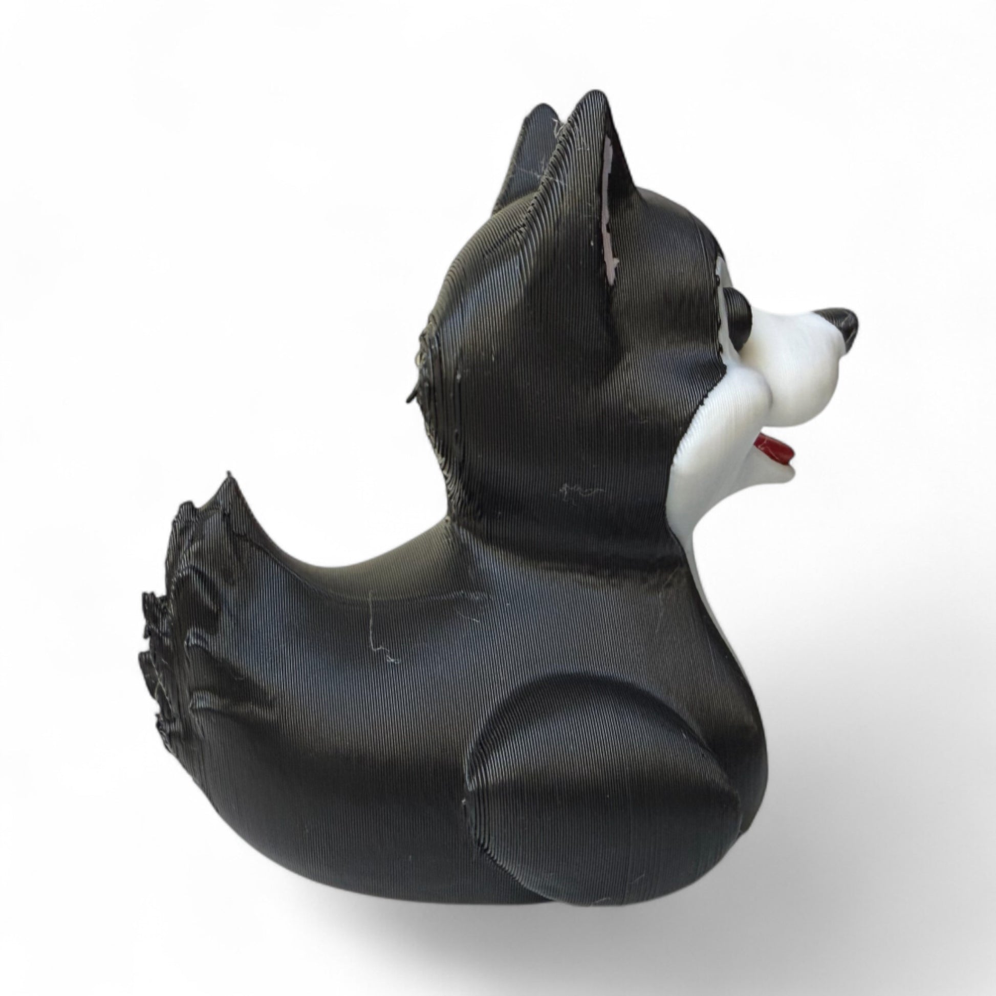 Husky Duck – 3D-Printed Duck Inspired by the Loyal & Energetic Sled Dog Breed 3D-Printed Duck - Jeep Accessory - Rubber Duck - Great for ducking