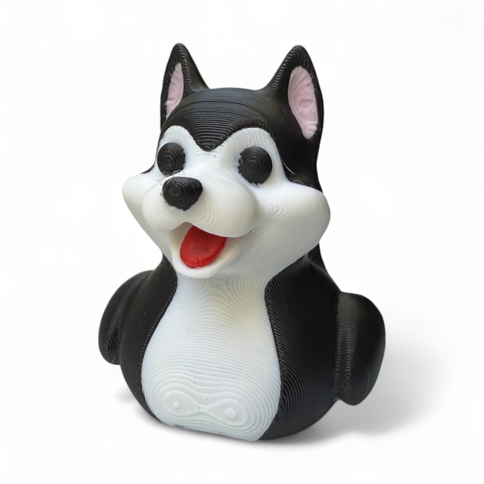 Husky Duck – 3D-Printed Duck Inspired by the Loyal & Energetic Sled Dog Breed 3D-Printed Duck - Jeep Accessory - Rubber Duck - Great for ducking