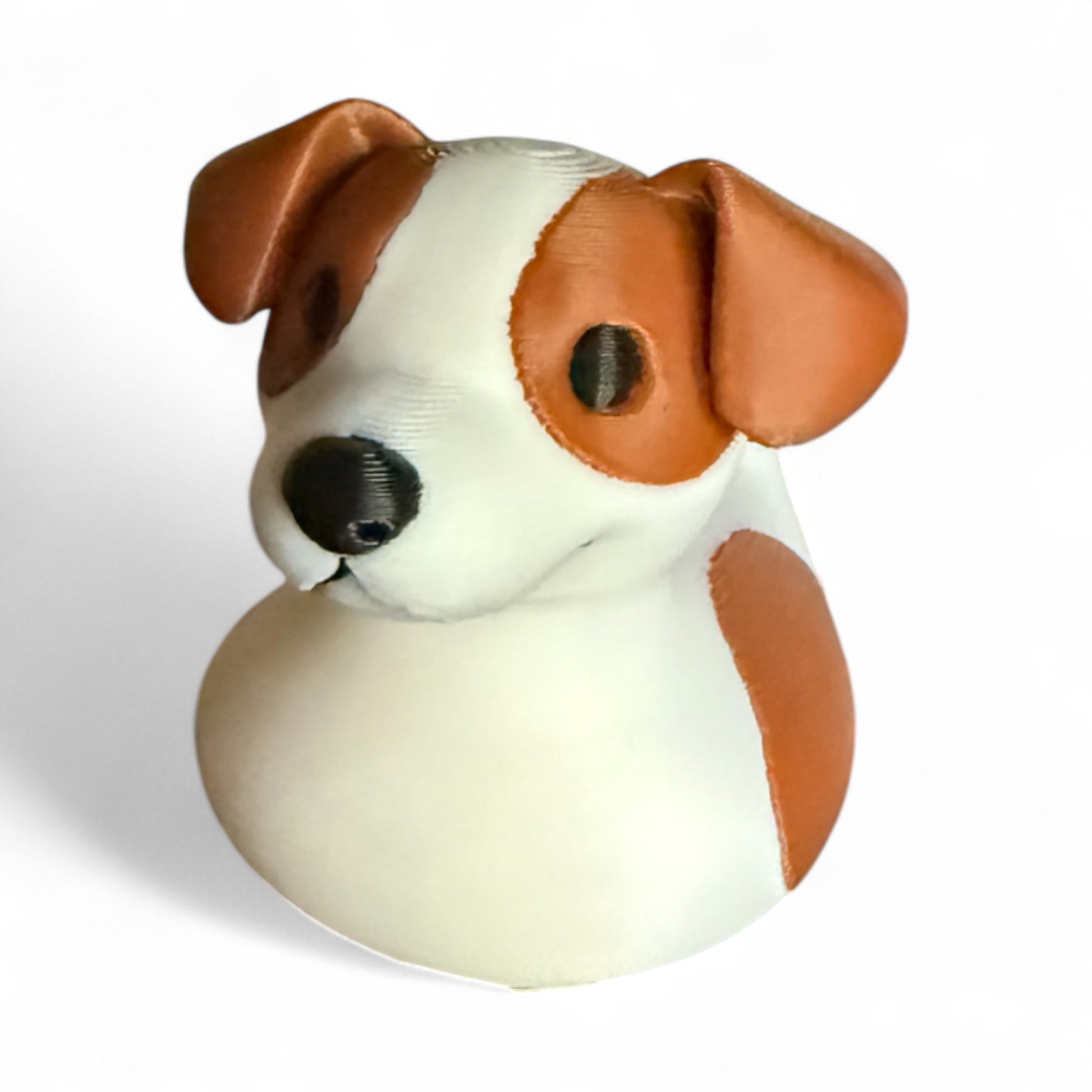 Jack Russell Duck – 3D-Printed Duck Inspired by the Energetic Terrier Breed for Vehicle Dashboard 3D-Printed Duck - Jeep Accessory - Rubber Duck - Great for ducking