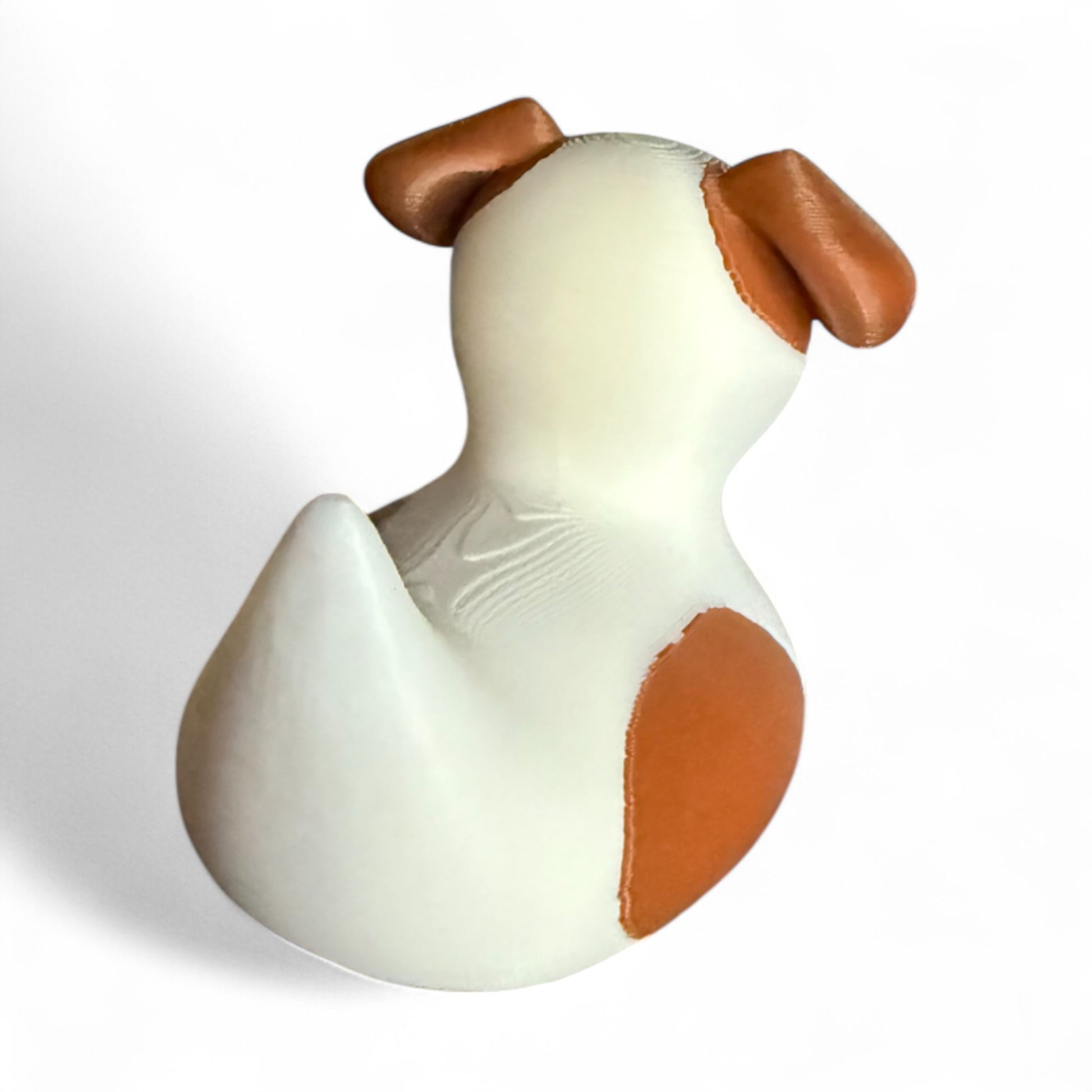 Jack Russell Duck – 3D-Printed Duck Inspired by the Energetic Terrier Breed for Vehicle Dashboard 3D-Printed Duck - Jeep Accessory - Rubber Duck - Great for ducking