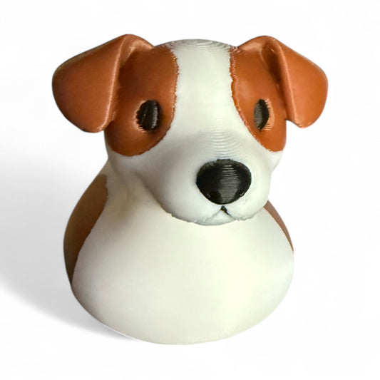 Jack Russell Duck – 3D-Printed Duck Inspired by the Energetic Terrier Breed for Vehicle Dashboard 3D-Printed Duck - Jeep Accessory - Rubber Duck - Great for ducking