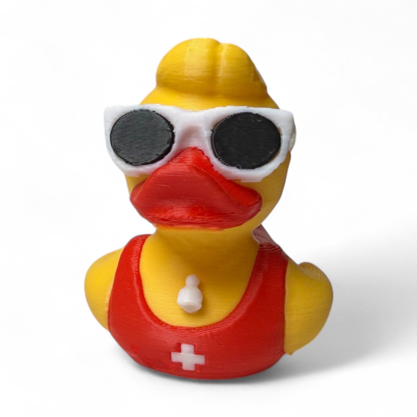 Lifeguard Duck – Baywatch-Style Duck With Whistle for Poolside Summer Fun 3D-Printed Duck - Jeep Accessory - Rubber Duck - Great for ducking