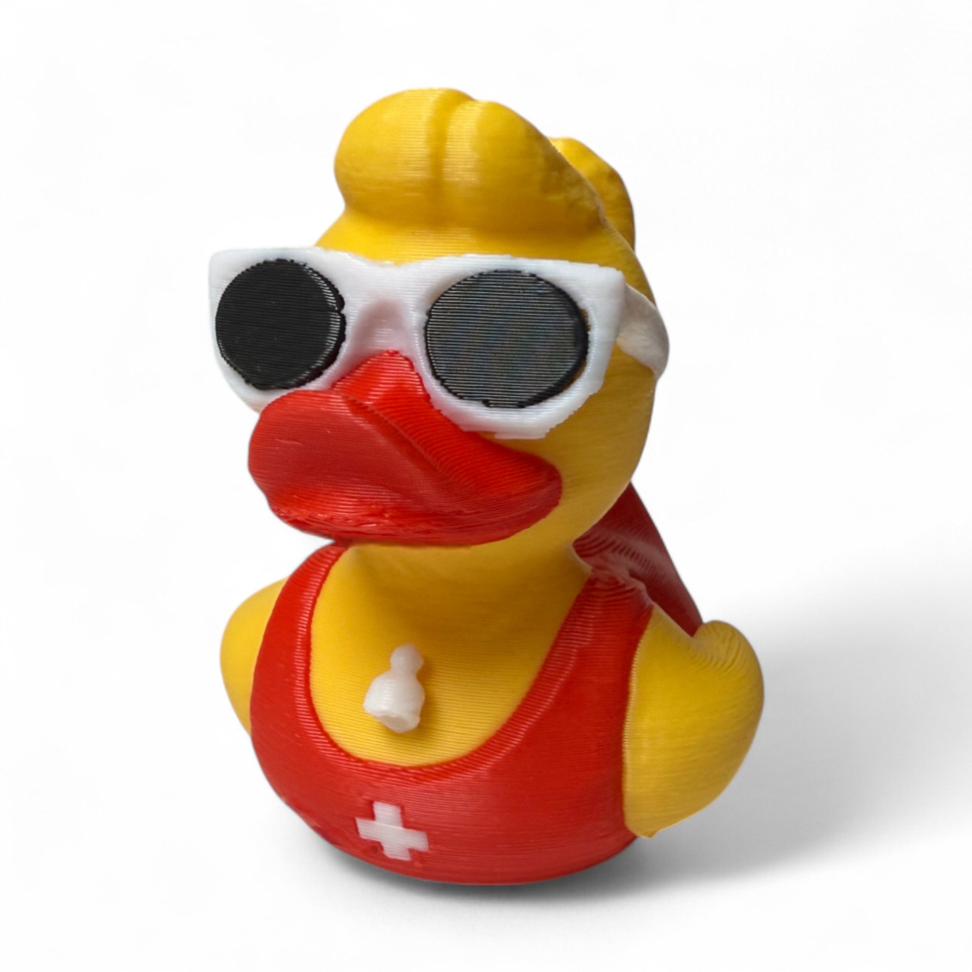 Lifeguard Duck – Baywatch-Style Duck With Whistle for Poolside Summer Fun 3D-Printed Duck - Jeep Accessory - Rubber Duck - Great for ducking