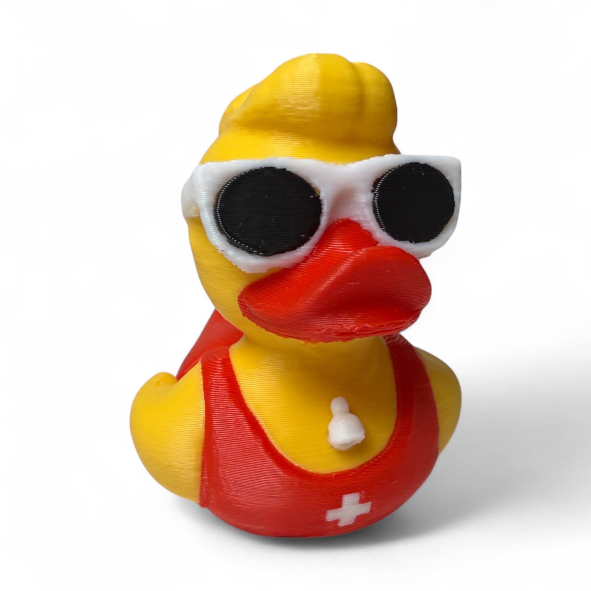 Lifeguard Duck – Baywatch-Style Duck With Whistle for Poolside Summer Fun 3D-Printed Duck - Jeep Accessory - Rubber Duck - Great for ducking