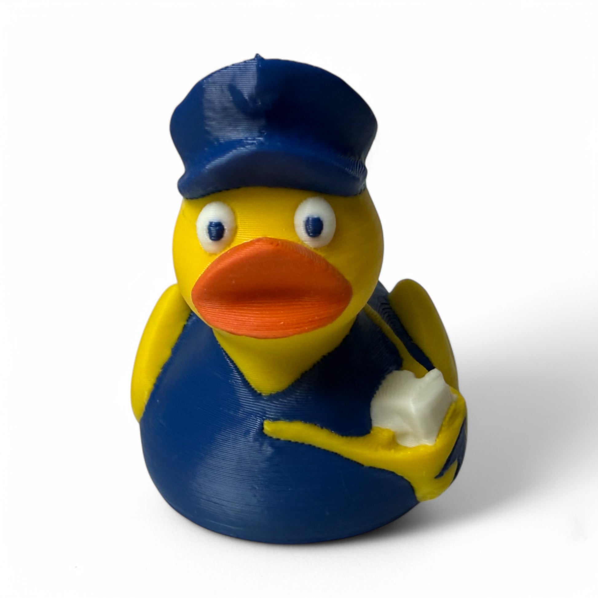 Mail Carrier Duck – 3D-Printed Postal Duck Collectible with Satchel, Hat & Delivery Vibes 3D-Printed Duck - Jeep Accessory - Rubber Duck - Great for ducking