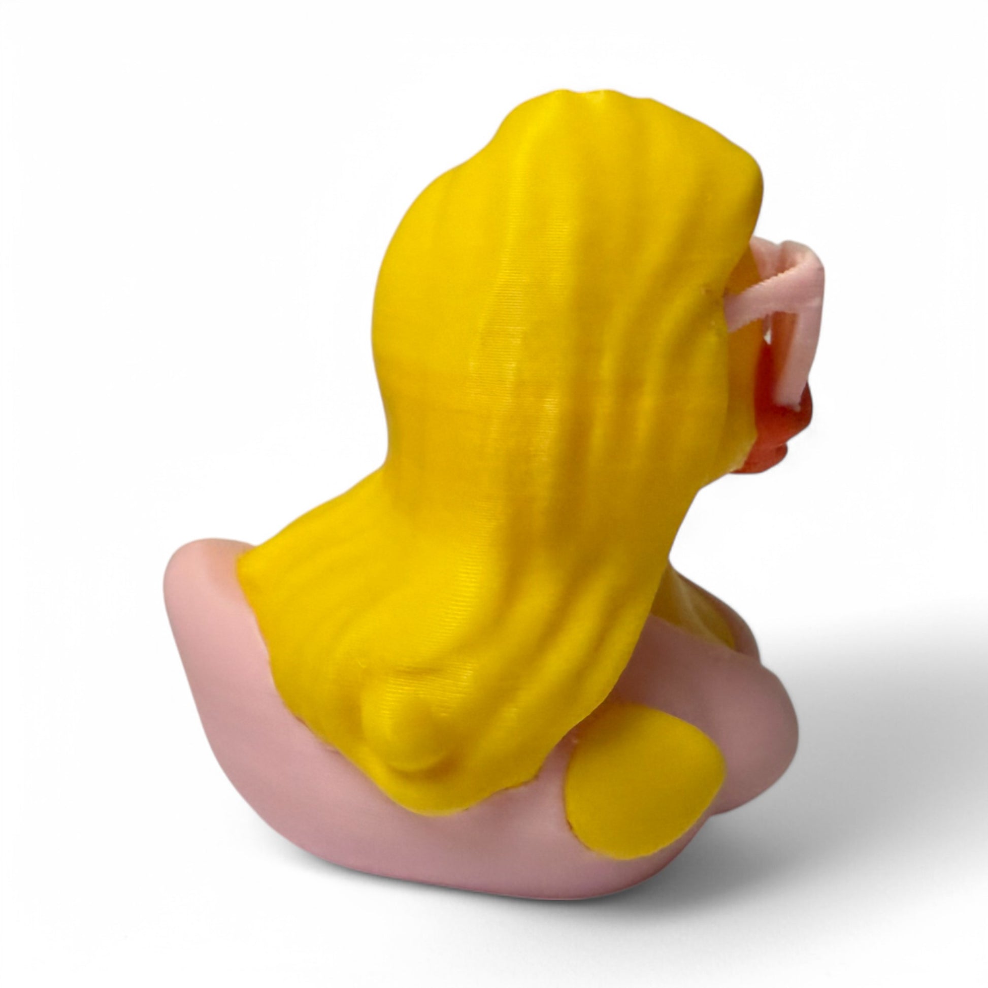 Malibu Duck – 3D-Printed Duck with Beach Blonde Style & Coastal Vibes 3D-Printed Duck - Jeep Accessory - Rubber Duck - Great for ducking