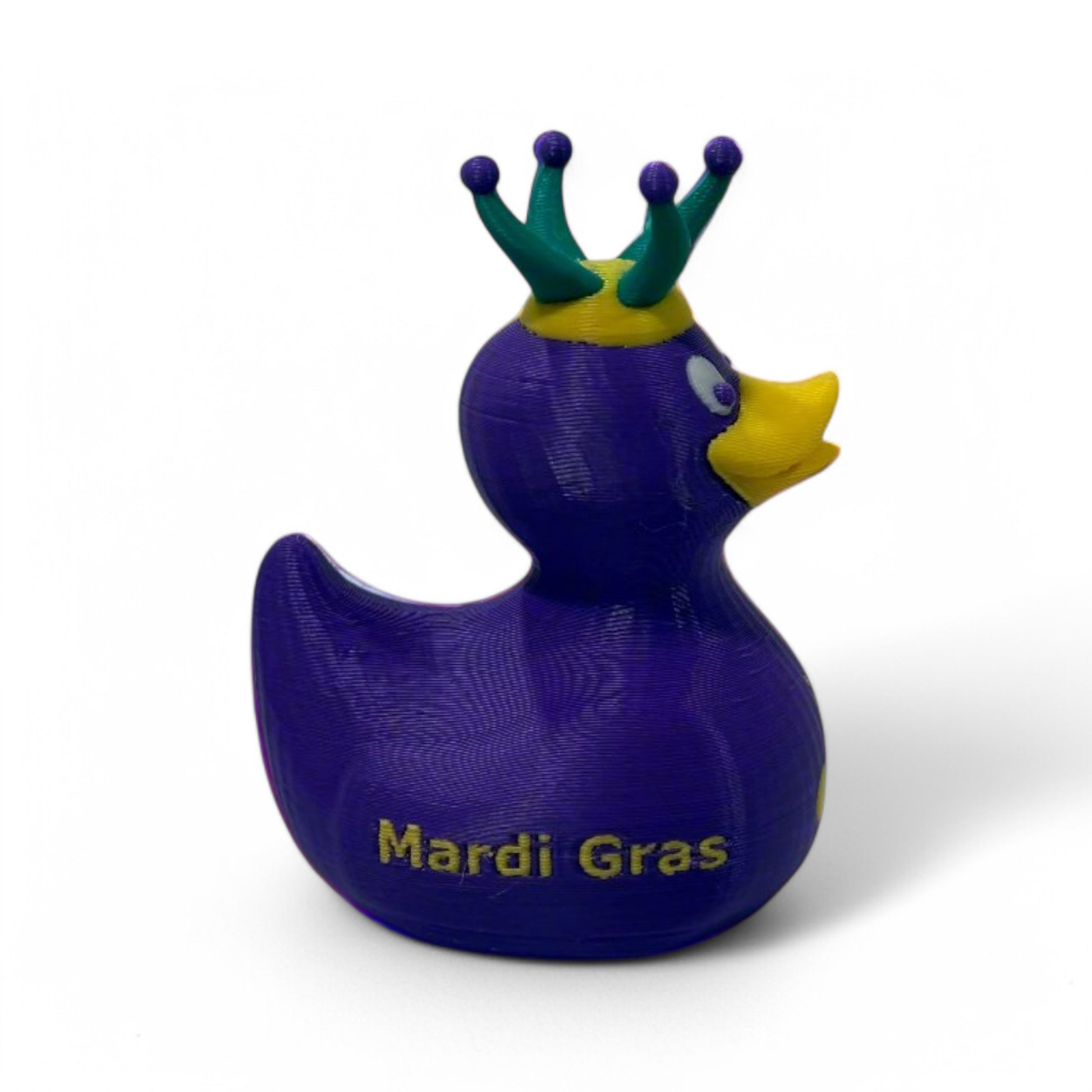 Mardi Gras Duck 3D-Printed Duck - Jeep Accessory - Rubber Duck - Great for ducking