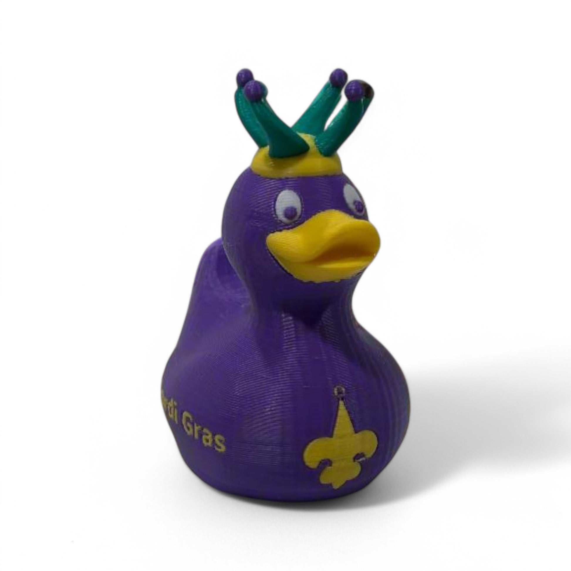 Mardi Gras Duck 3D-Printed Duck - Jeep Accessory - Rubber Duck - Great for ducking