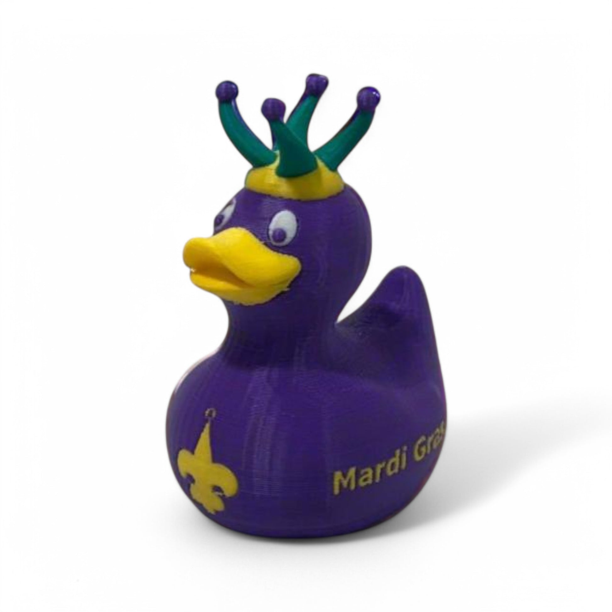 Mardi Gras Duck 3D-Printed Duck - Jeep Accessory - Rubber Duck - Great for ducking