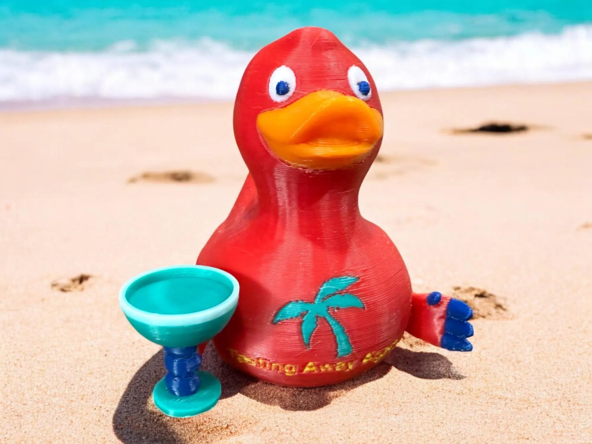 Margarita Phil Duck 3D-Printed Duck - Jeep Accessory - Rubber Duck - Great for ducking