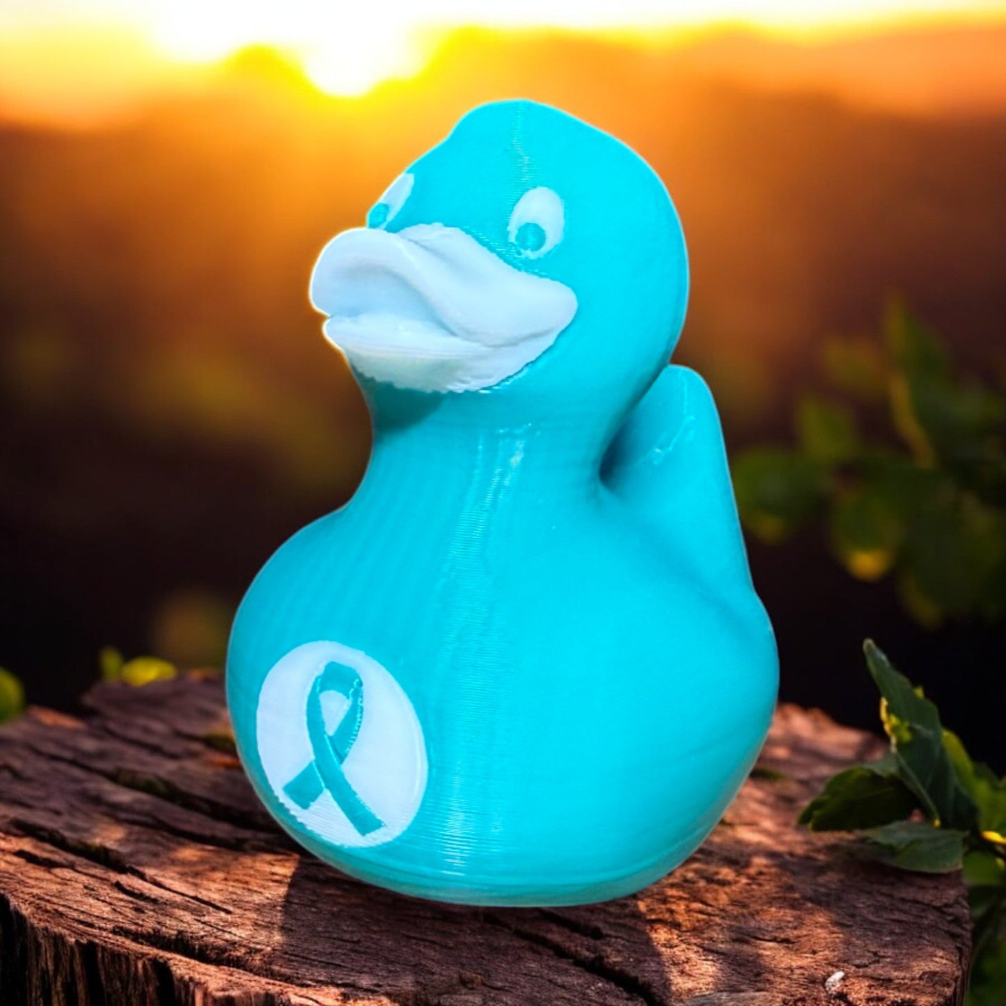 Mental Health Awareness Duck 3D-Printed Duck - Jeep Accessory - Rubber Duck - Great for ducking