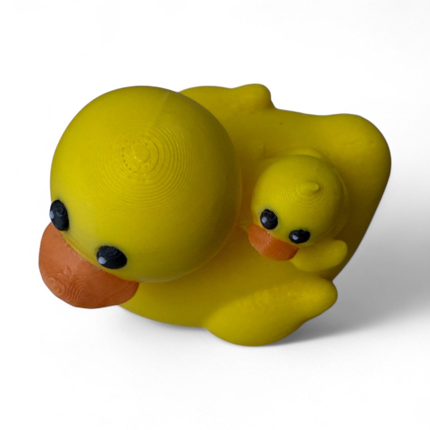 Mom Duck with Baby – 3D-Printed Duck Duo with Baby Riding on Her Back 3D-Printed Duck - Jeep Accessory - Rubber Duck - Great for ducking