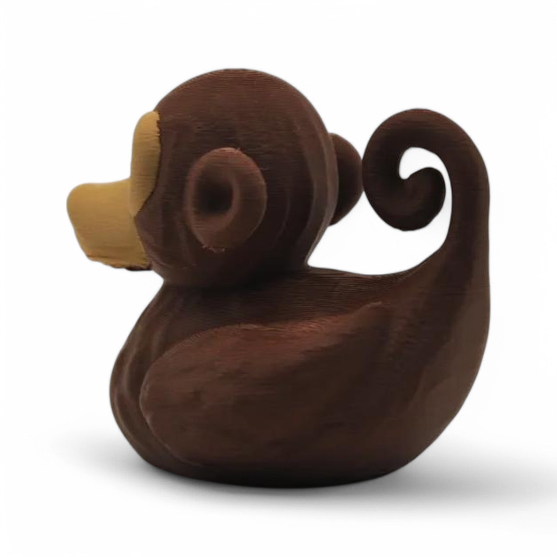 Monkey Duck – 3D-Printed Duck with Ears, Tail & Jungle Mischief Vibes 3D-Printed Duck - Jeep Accessory - Rubber Duck - Great for ducking