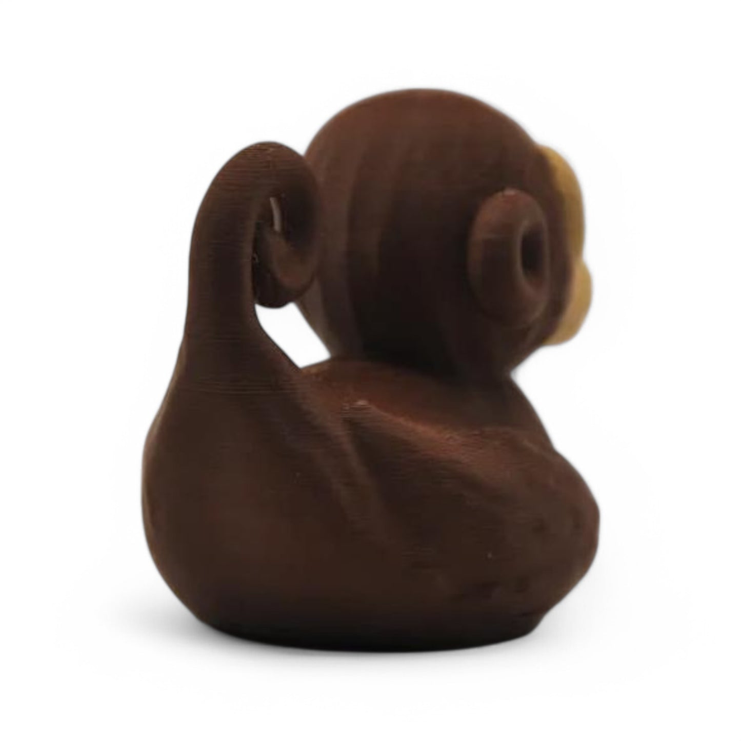 Monkey Duck – 3D-Printed Duck with Ears, Tail & Jungle Mischief Vibes 3D-Printed Duck - Jeep Accessory - Rubber Duck - Great for ducking