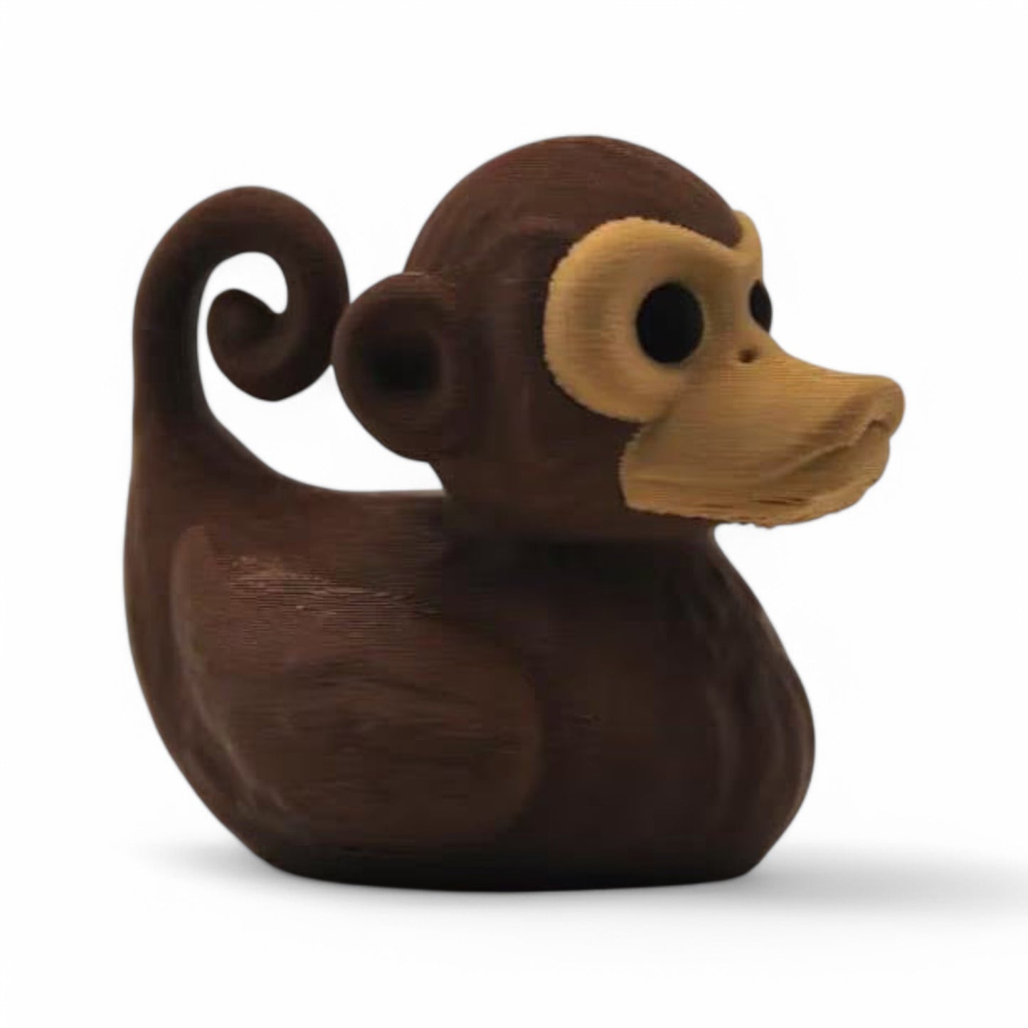 Monkey Duck – 3D-Printed Duck with Ears, Tail & Jungle Mischief Vibes 3D-Printed Duck - Jeep Accessory - Rubber Duck - Great for ducking