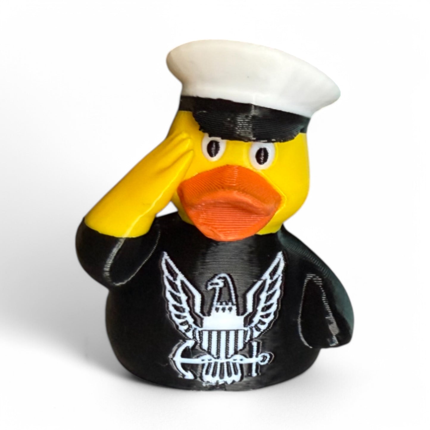 Navy Duck – Patriotic & Nautical Duck Collectible 3D-Printed Duck - Jeep Accessory - Rubber Duck - Great for ducking