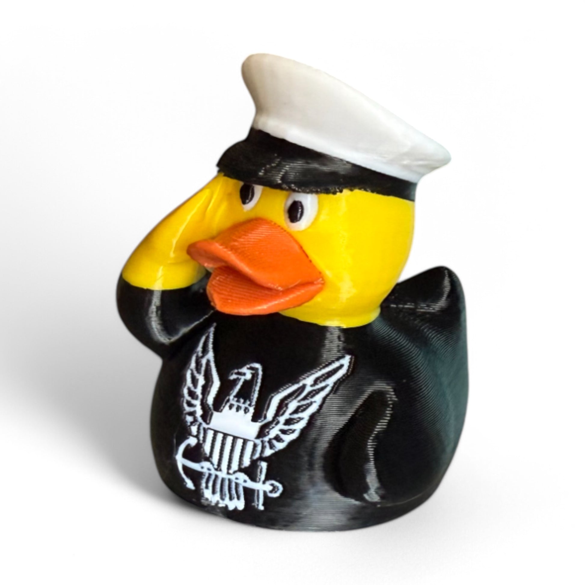 Navy Duck – Patriotic & Nautical Duck Collectible 3D-Printed Duck - Jeep Accessory - Rubber Duck - Great for ducking