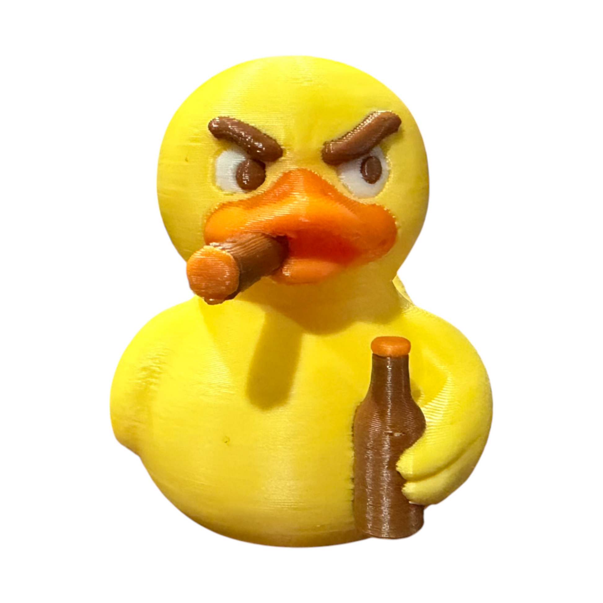 No Quacks Given Duck - 3D Printed Blue PLA Duck - Mini Collectible - Desk Decor 3D-Printed Duck - Jeep Accessory - Rubber Duck - Great for ducking