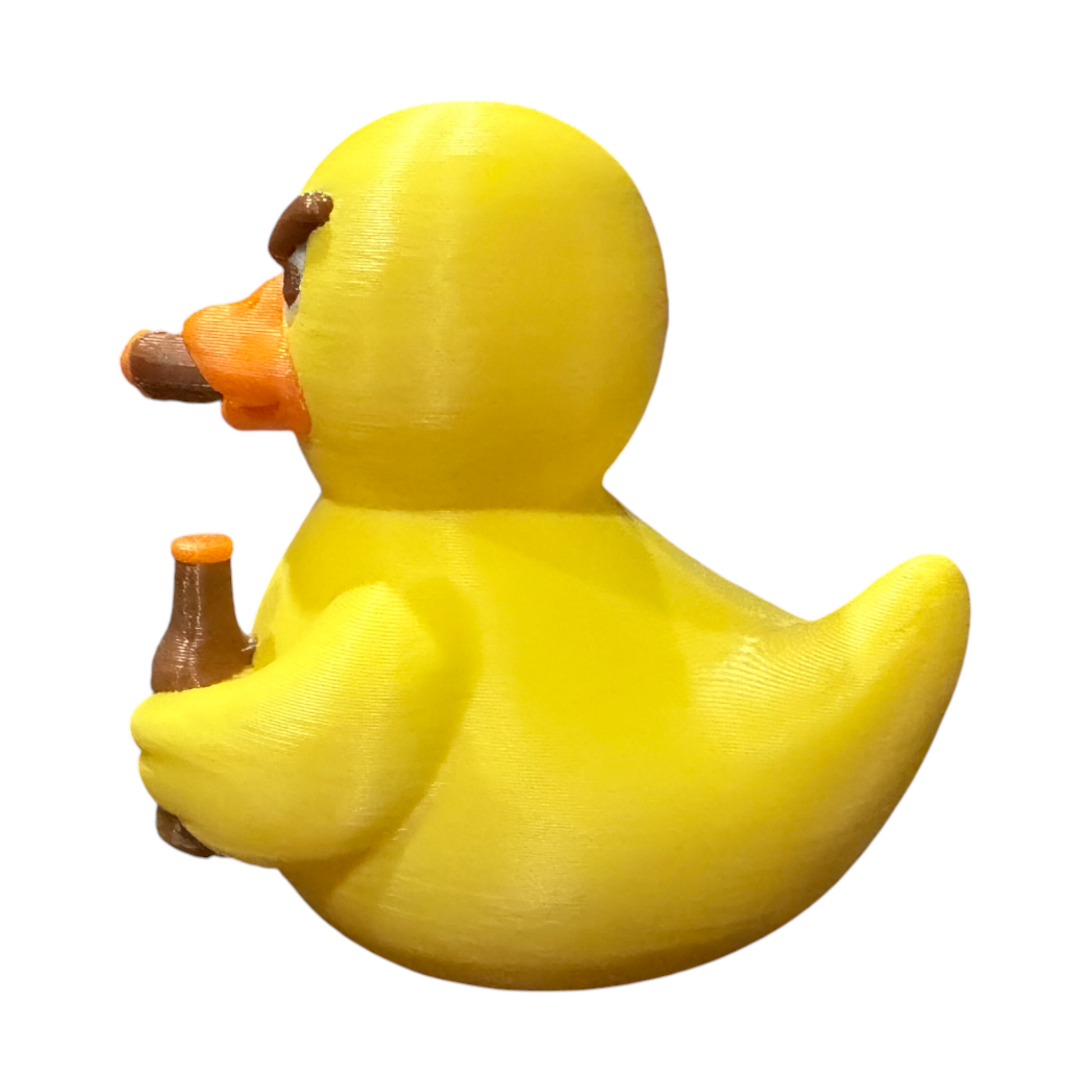 No Quacks Given Duck - 3D Printed Blue PLA Duck - Mini Collectible - Desk Decor 3D-Printed Duck - Jeep Accessory - Rubber Duck - Great for ducking