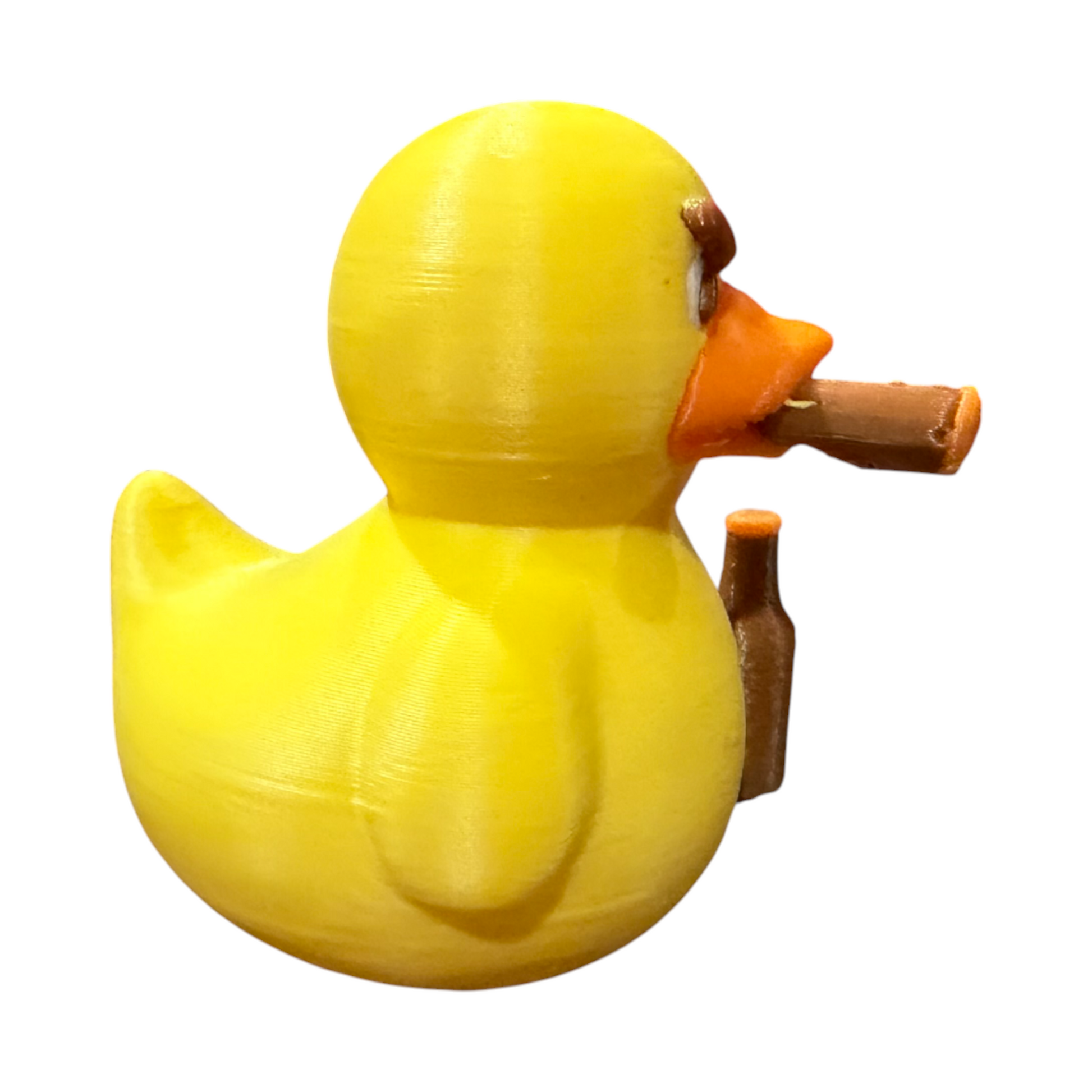No Quacks Given Duck - 3D Printed Blue PLA Duck - Mini Collectible - Desk Decor 3D-Printed Duck - Jeep Accessory - Rubber Duck - Great for ducking