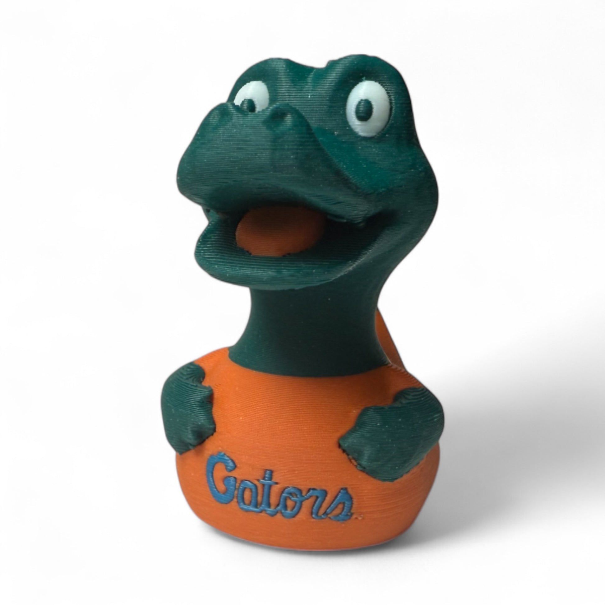 Officially Licensed Florida Gators Mascot Duck – Styled Like UF’s Alligator Mascot 3D-Printed Duck - Jeep Accessory - Rubber Duck - Great for ducking